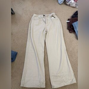 PrettyLittleThing Stone Baggy Wide Leg Jeans